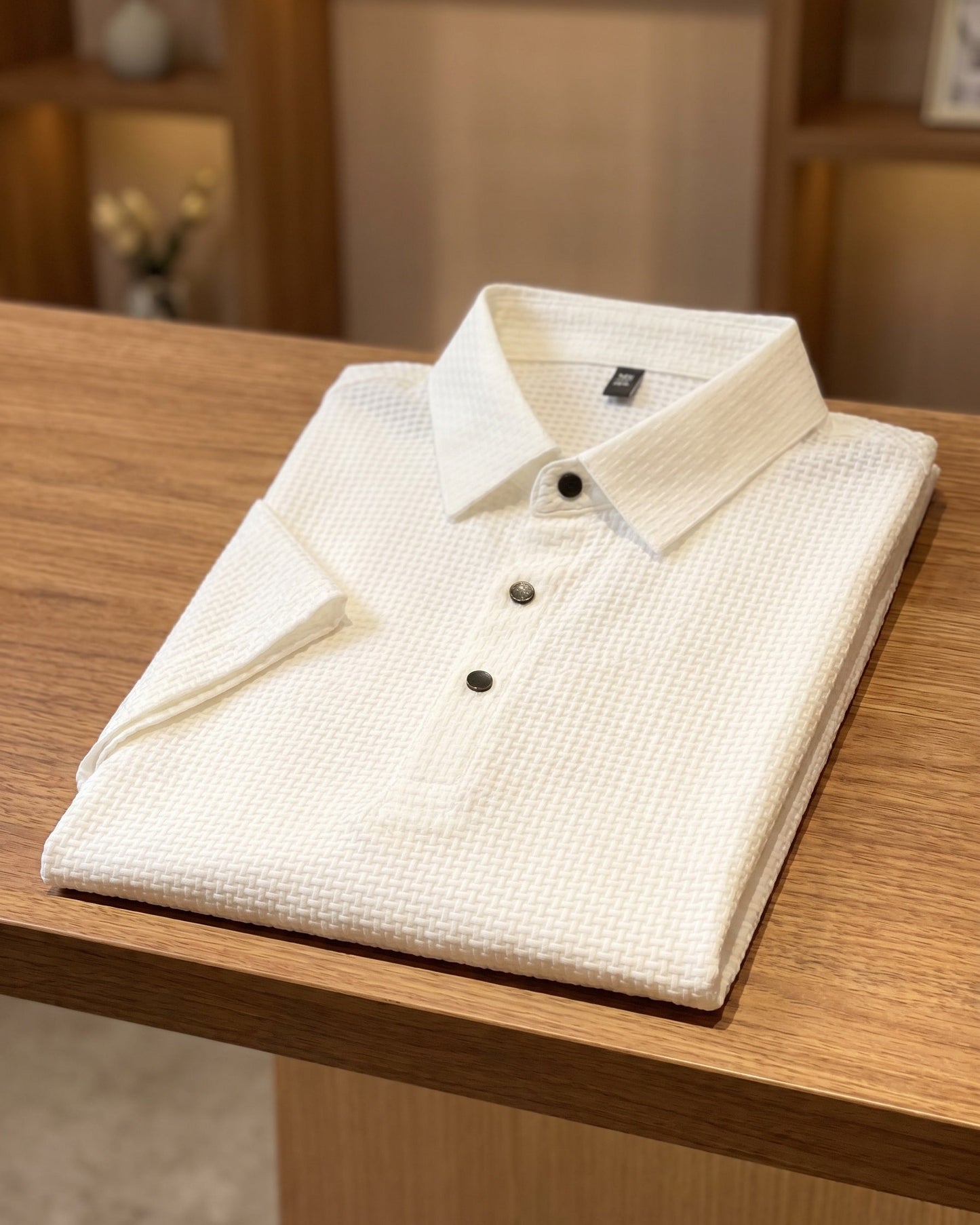 Emilio Cotton-Blend Textured Polo